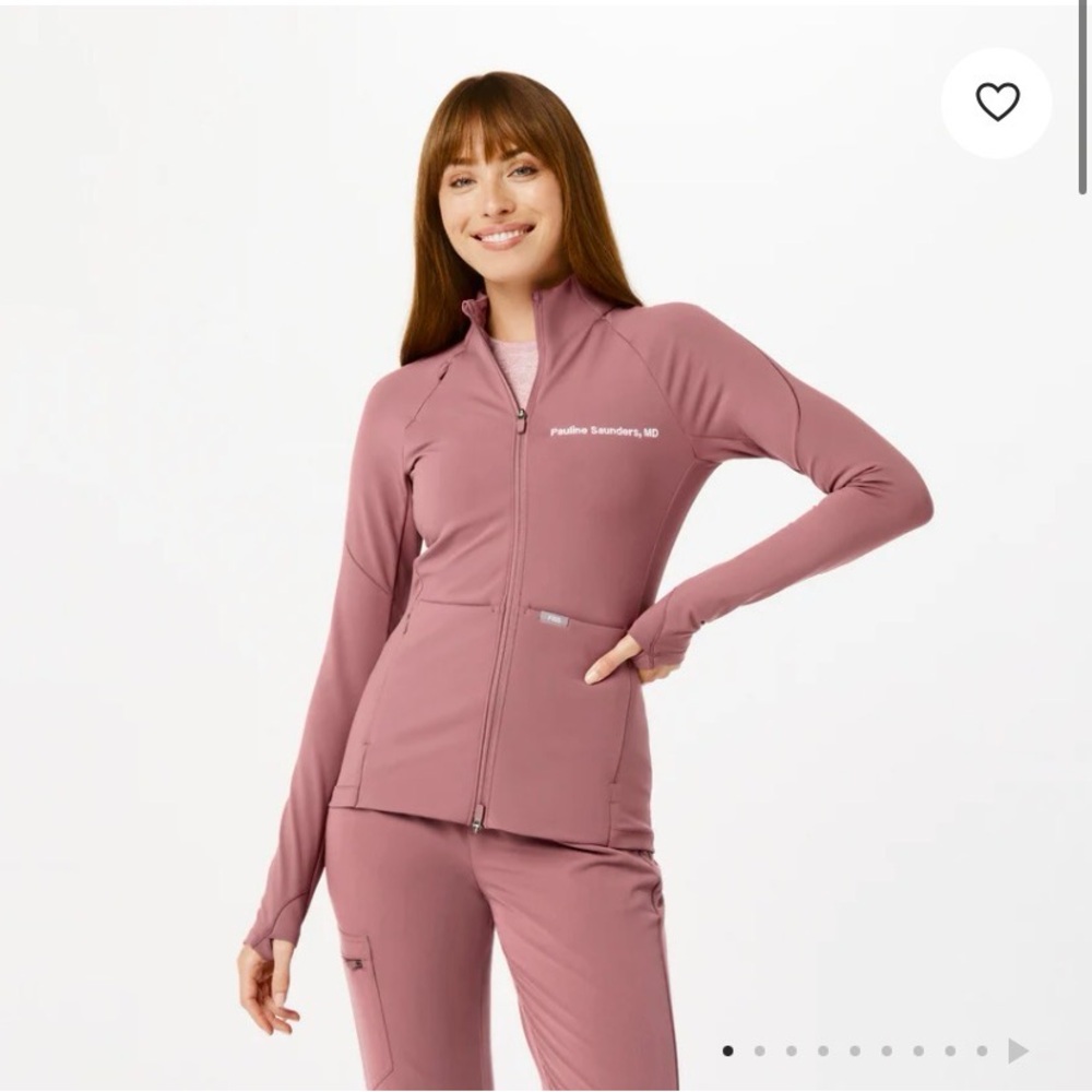 FIGS On-Shift Contour Knit Jacket, S Mauve